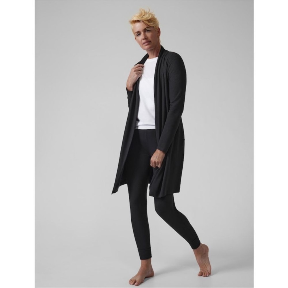 Athleta‎ Black Robe Size XS - Wind Down Sleep Robe